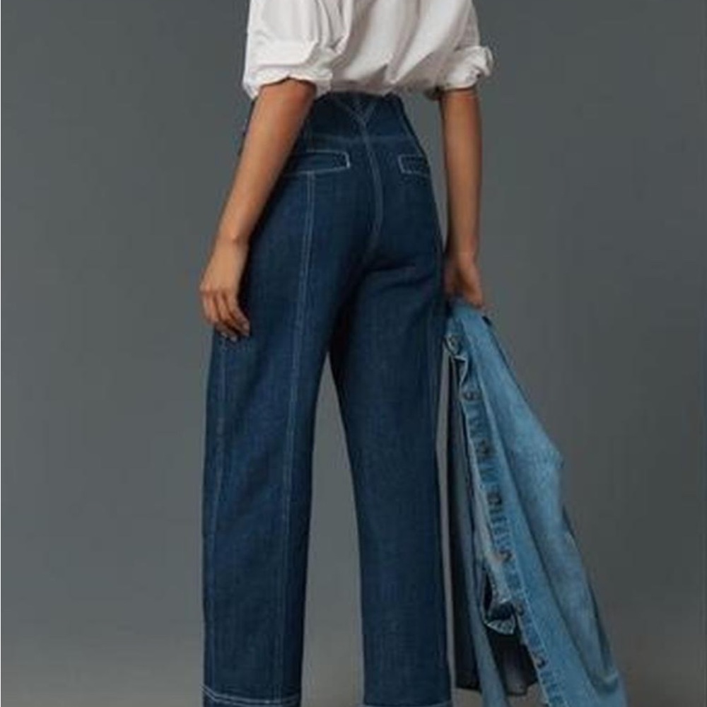 Seamed High-Rise Flare Jeans by Anthropologie Pilcro